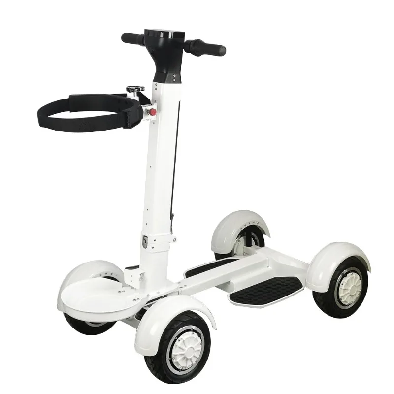 

Four-wheel electric golf cart double drive folding scooter scooter