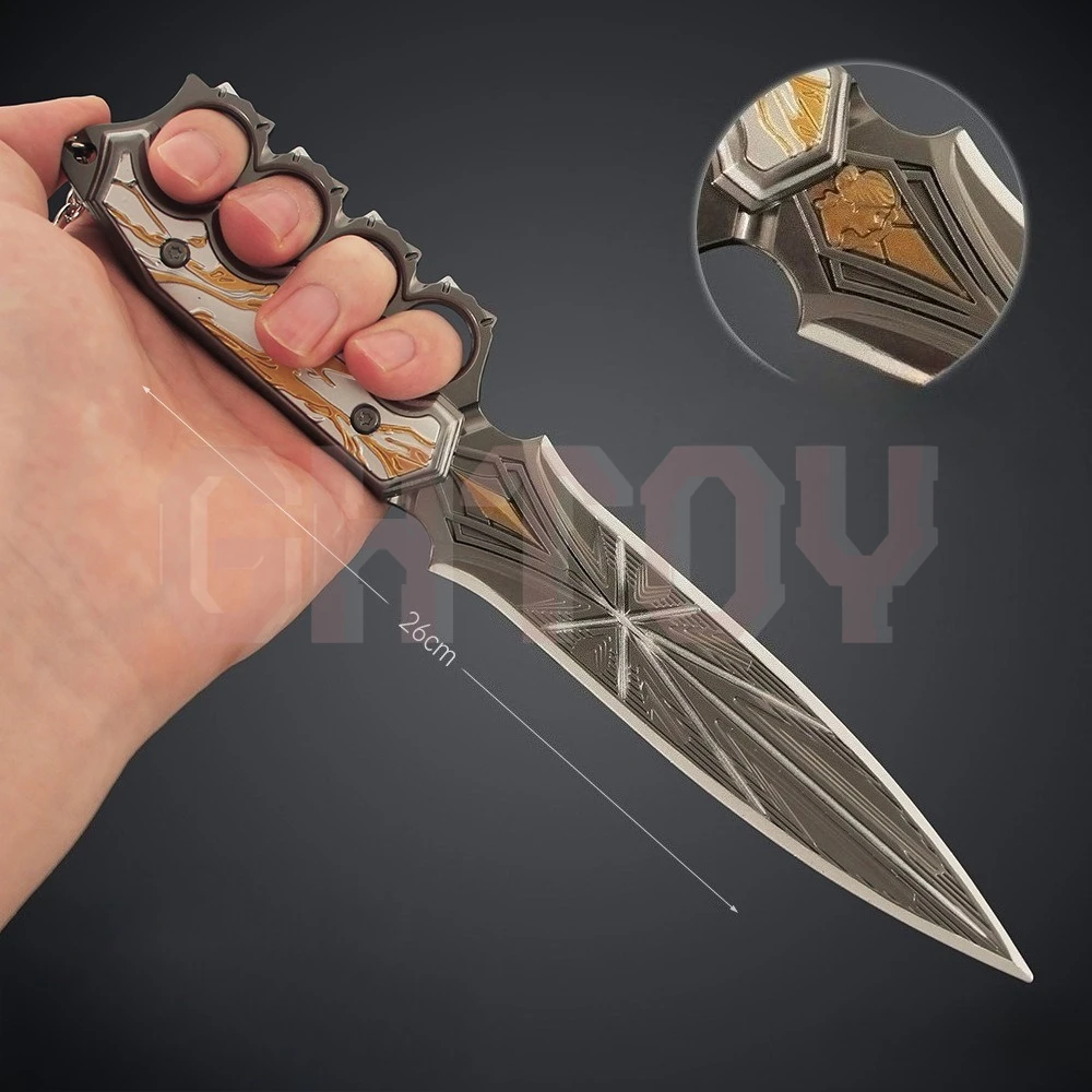 27cm/10.63in arena breakout: periféricos de jogo infinito borda da noite artesanato de metal ornamentos modelos exibição de mesa menino presentes brinquedo