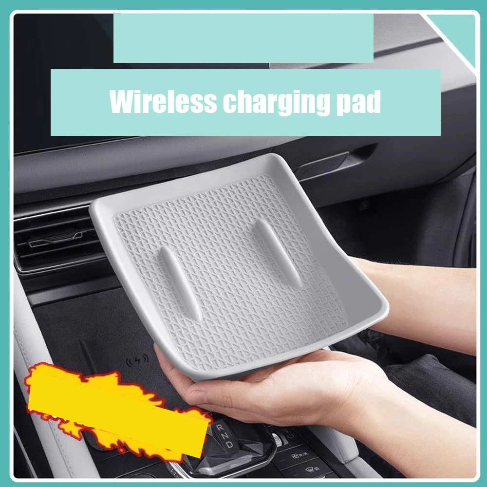 

For BYD Yuan Pro Yuan UP EV 2024 2025 Silicone Car Wireless Charging Anti-slip Mat Center Control Cup Slot Box Auto Accessories
