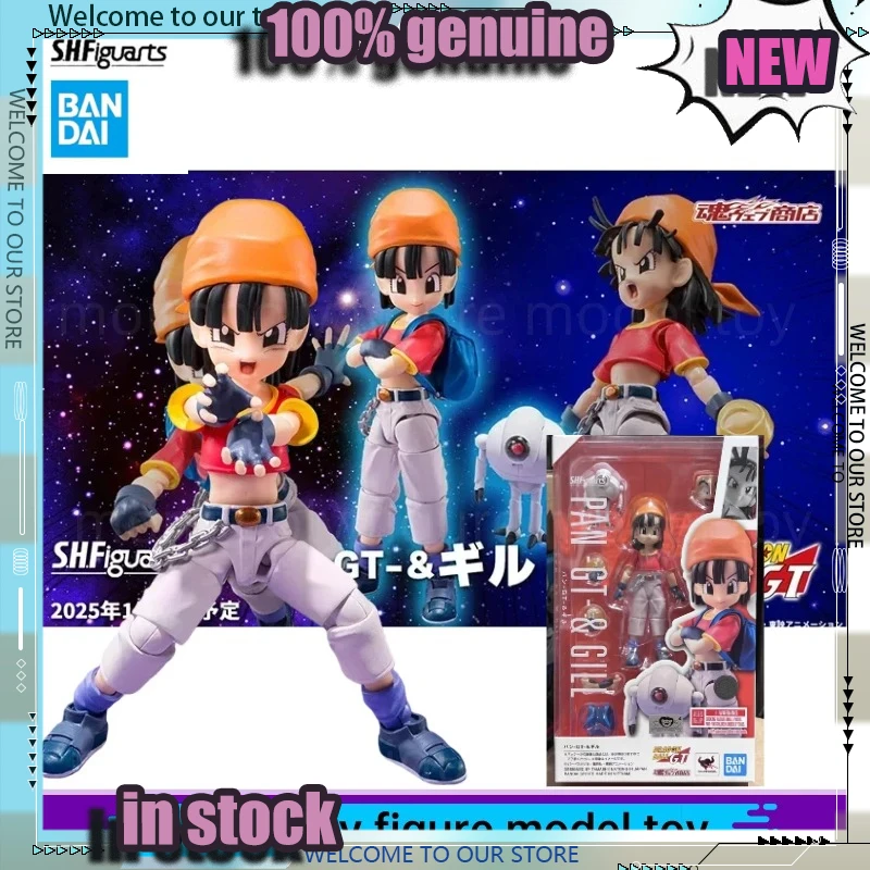

100% Оригинальная коллекционная фигурка Bandai Dragon Ball GT S.H.Figuarts SHF GT Pan & Giru PB, эксклюзивная серия, игрушка-модель, подарок