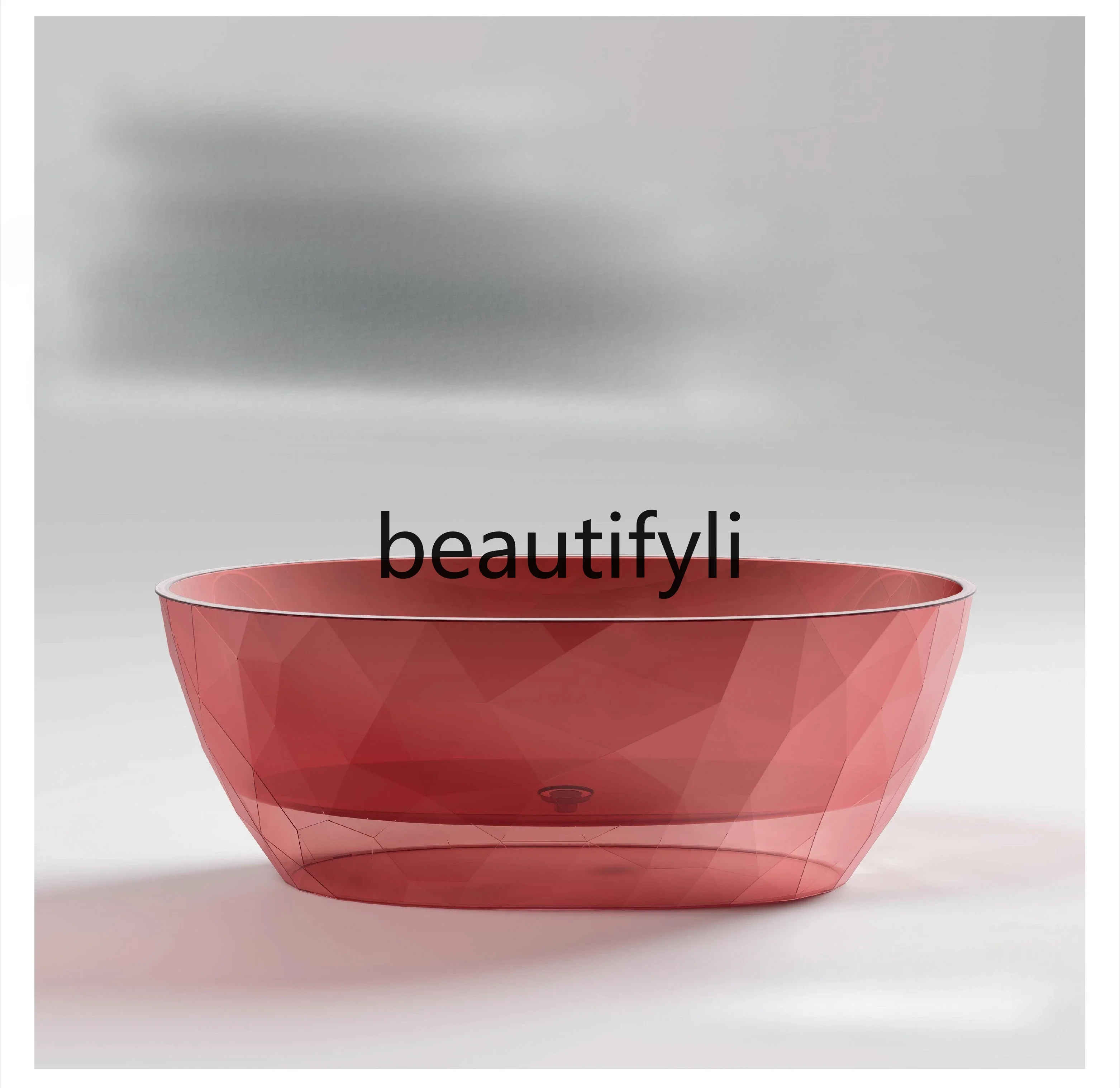 

xz1Acrylic Transparent Colored Diamond Bathtub Homestay Hotel Crystal Bathtub