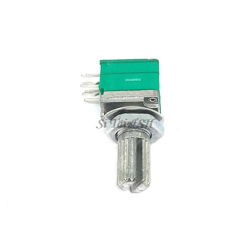 5 stücke rk097g 5k 10k 20k 50k 100k 500k b5k mit einem Schalter Audio 6pin Welle 15mm Verstärker Dichtung potentiometer