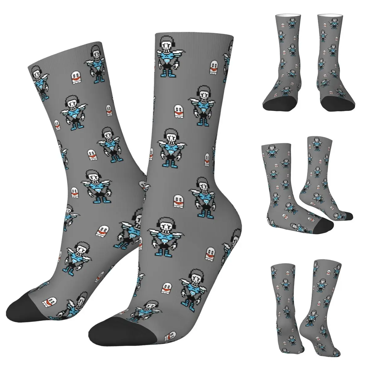 

Sans And Papyrus Sprites Undertale Napstablook Men Women Socks,Windproof Beautiful printing Suitable for all seasons Dressing