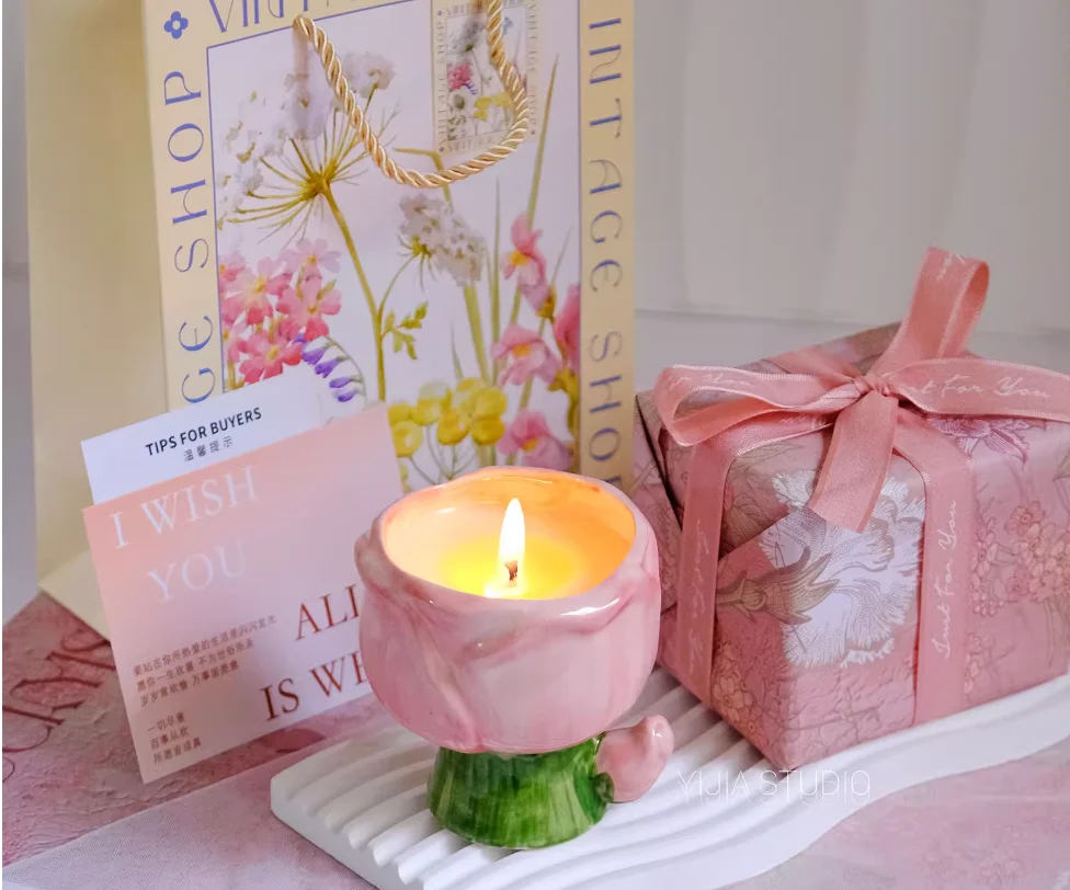 Velas perfumadas para namoradas, presentes de aniversário, decoração manual, quarto e casa