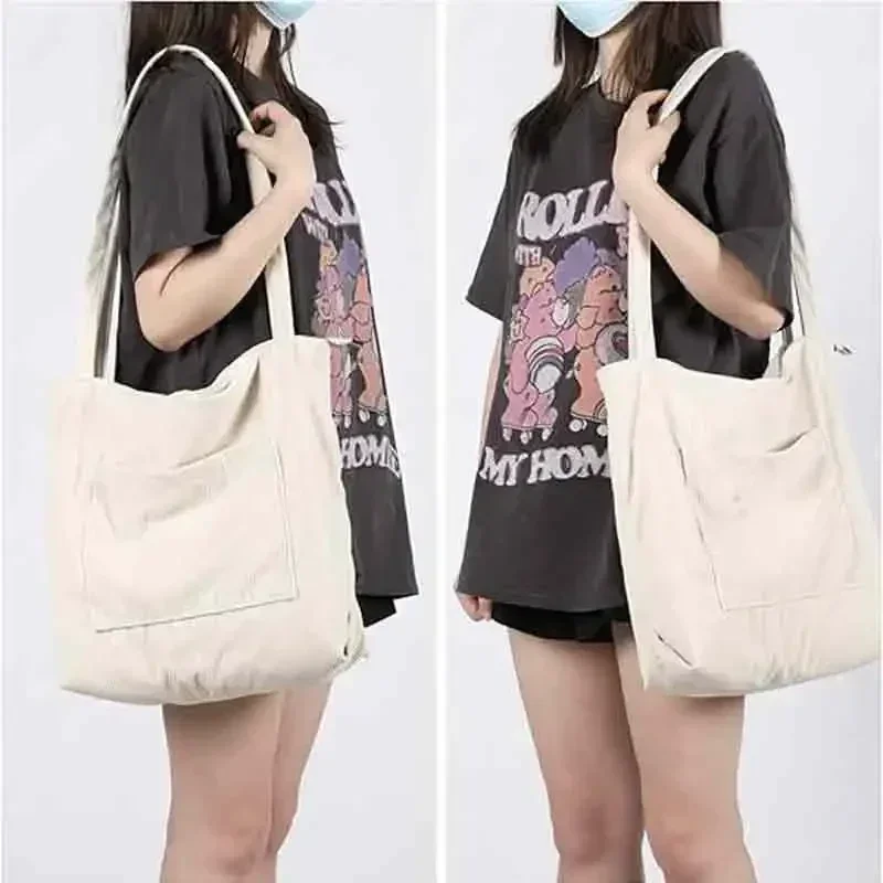 DA-06 Bolsa tote feminina de veludo cotelê, bolsa de ombro grande hobo casual bolsa de trabalho de compras de grande capacidade