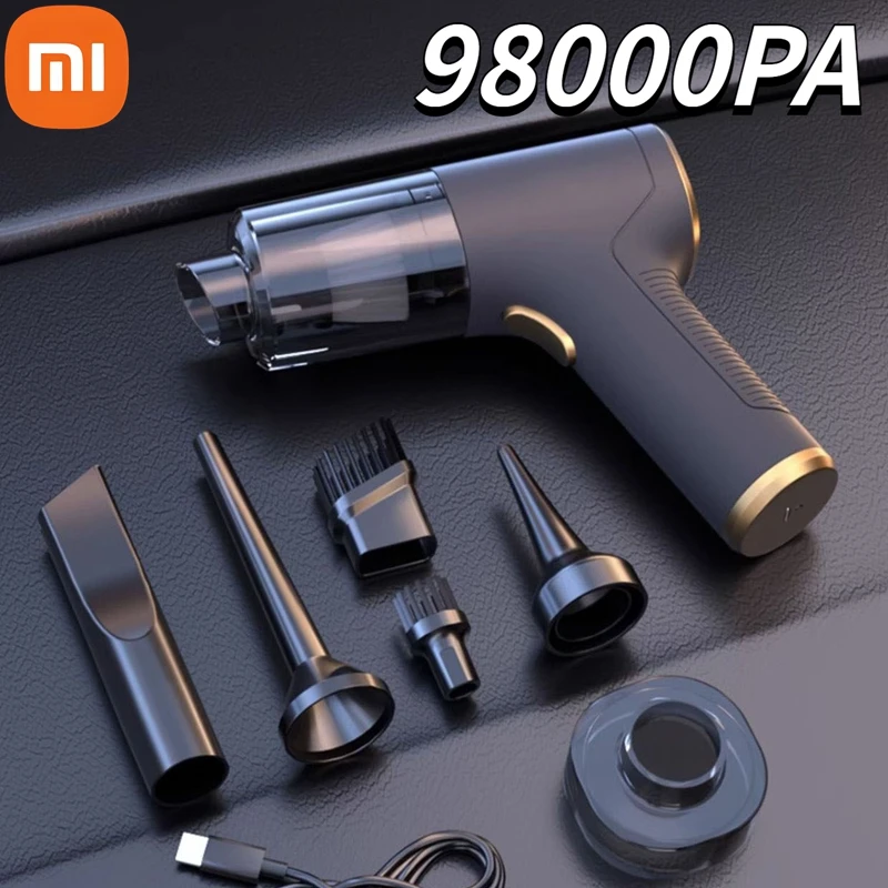 ﻿ Xiaomi 98000PA Mini Car Vacuum Cleaner Cordless Powerful Wireless Car Cleaner HandHeld Portable Vacuum Home Car Cleaner