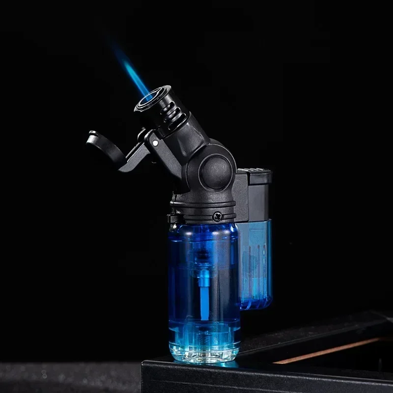 Cheap Creative Butane Torch Lighters Windproof Jet Flame Mini Rotating Head Gun Lighter Smoking Cigar Lighter Accessories
