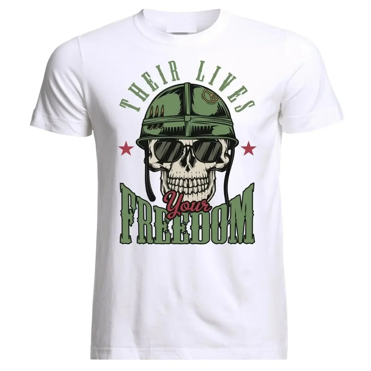 Army Military Special Forces Fight Skull T-Shirt 100% Cotton O-Neck Short Sleeve Summer Casual Mens T-shirt Streetwear