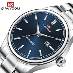 Fashion Business Men's Watch Stainless Steel Strap Waterproof Calendar Quartz Watch Student 40mm Men's Watch Relogios Masculino