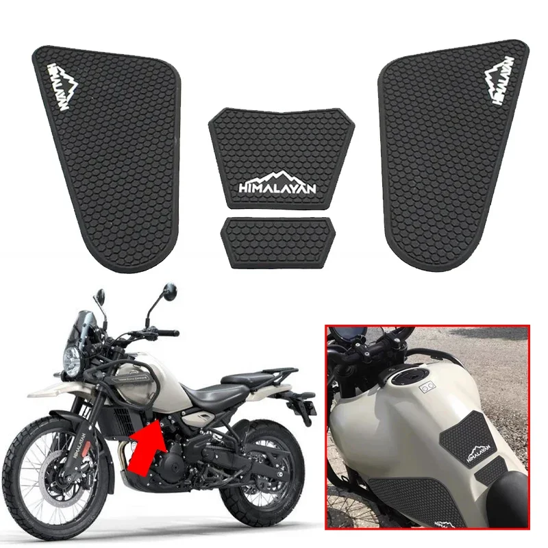 

Motorcycle Accessories Anti Slip Tank Knee Grip Traction Side Sticker Fit For Royal Enfield Himalayan450 Himalayan 450 2024 2025
