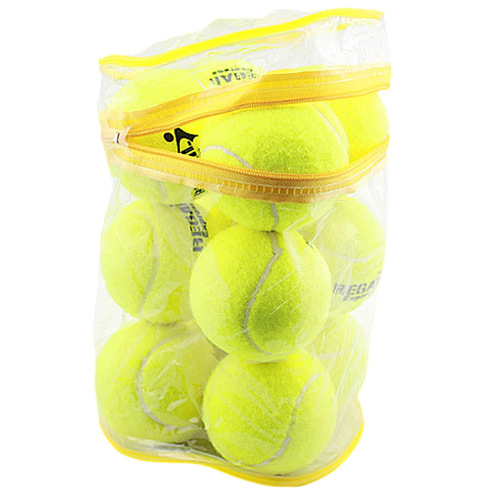 

12pcs/pack Tennis Practice Balls Durable Self-study Training Tool Pressure Tennis Ball Outdoor Cricket Supplies