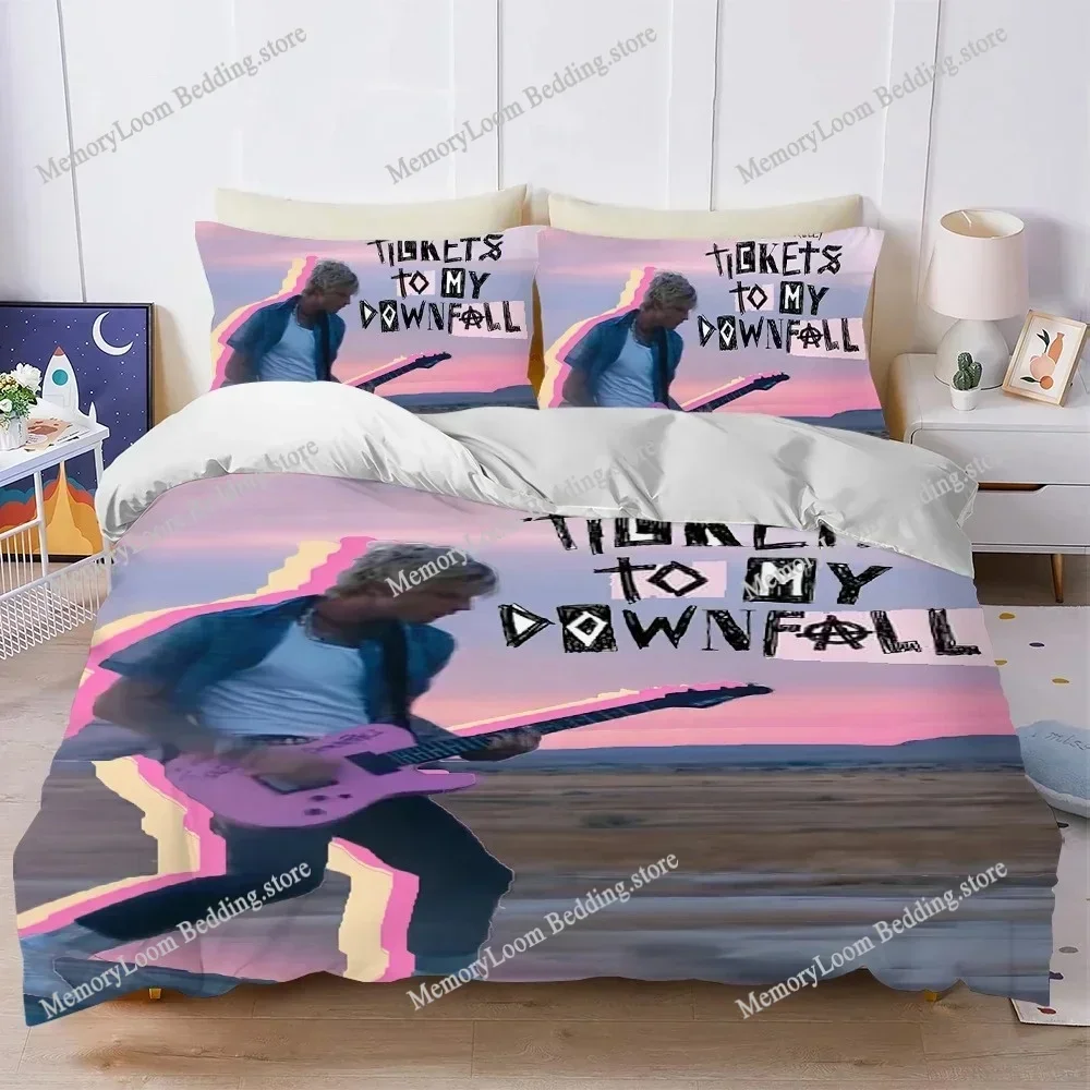 Singer M-Machine Gun K-Kelly Duvet Cover Set Home Style Bedding Soft Laundry Cotton Bed Student Dormitory Gift Home Textile02996