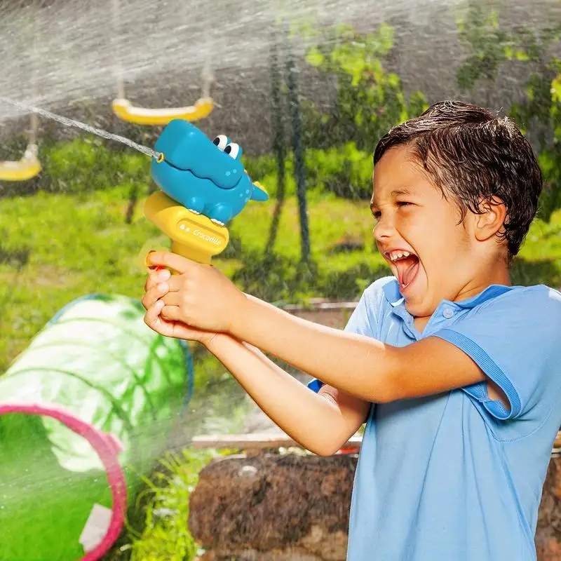 Jouets de piscine à gicler, dinosaure de dessin animé, arrière-cour, plage, jeux de natation interactifs à l'extérieur pour tout-petits de 3 à 12 ans