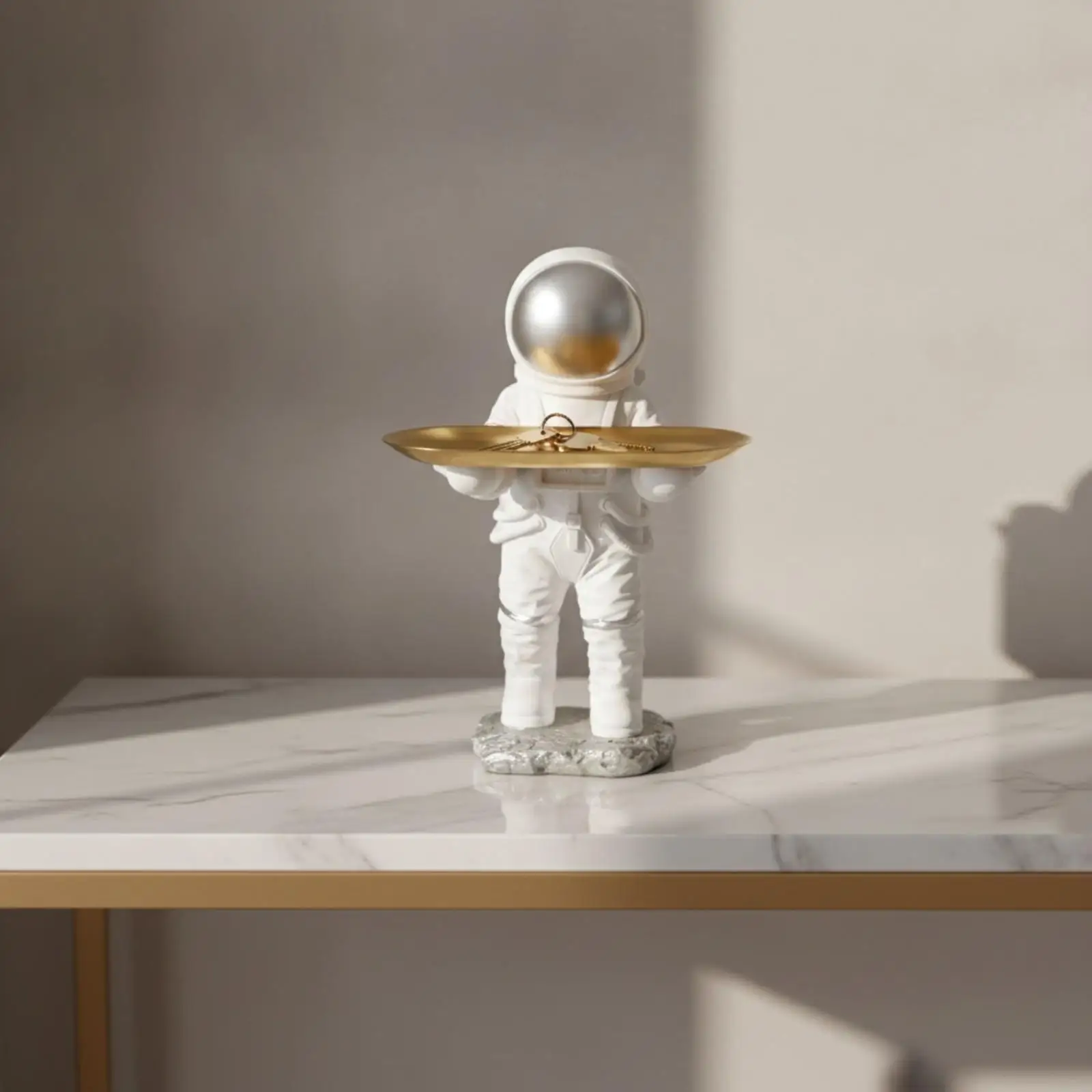 astronaut-statue-coin-saver-with-stone-base-and-carry-tray-for-accessories-creative-resin-figurine-for-entryway-display