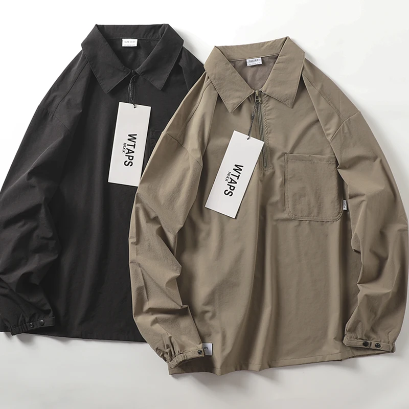 Wtaps Inxx  Model Autumn New Arrival Men High Street Lapel Half Zipper Pullover Jacket Outwear Tide