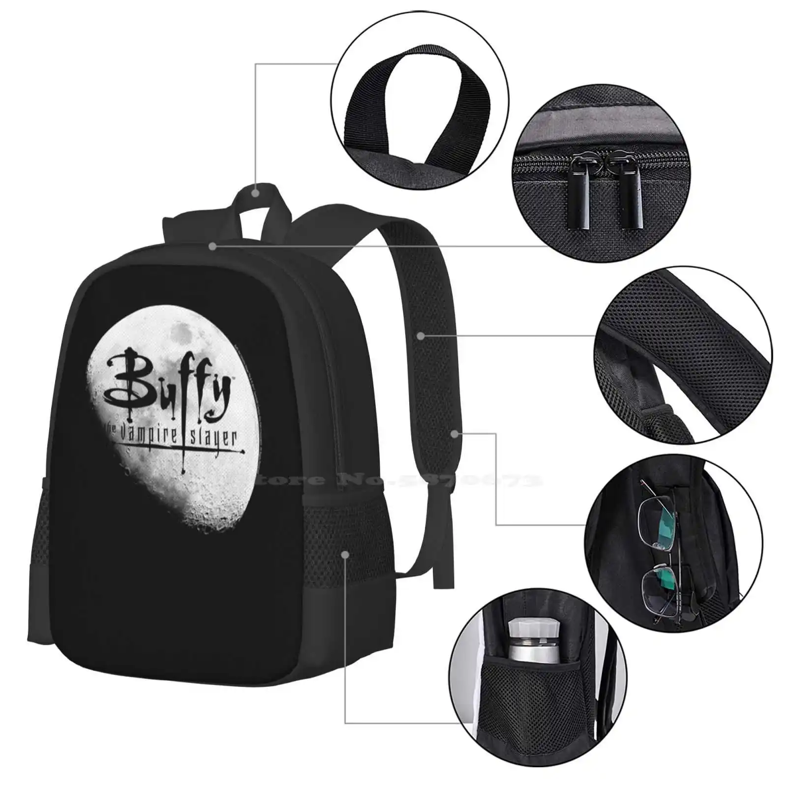 Buffy The Vampire Hot Sale Backpack Fashion Bags Tueur De Vampire Tuer Buffy Contre Les Vampires Promo Pieu Btvs