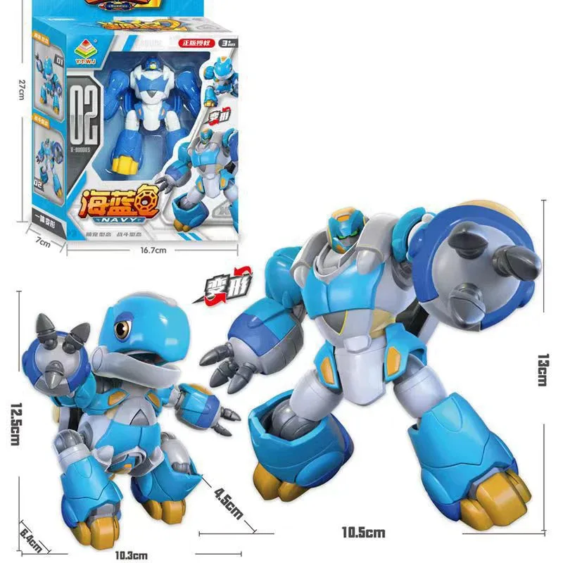 Nuovo regalo di festa giocattolo per bambini robot di trasformazione di azioni anime