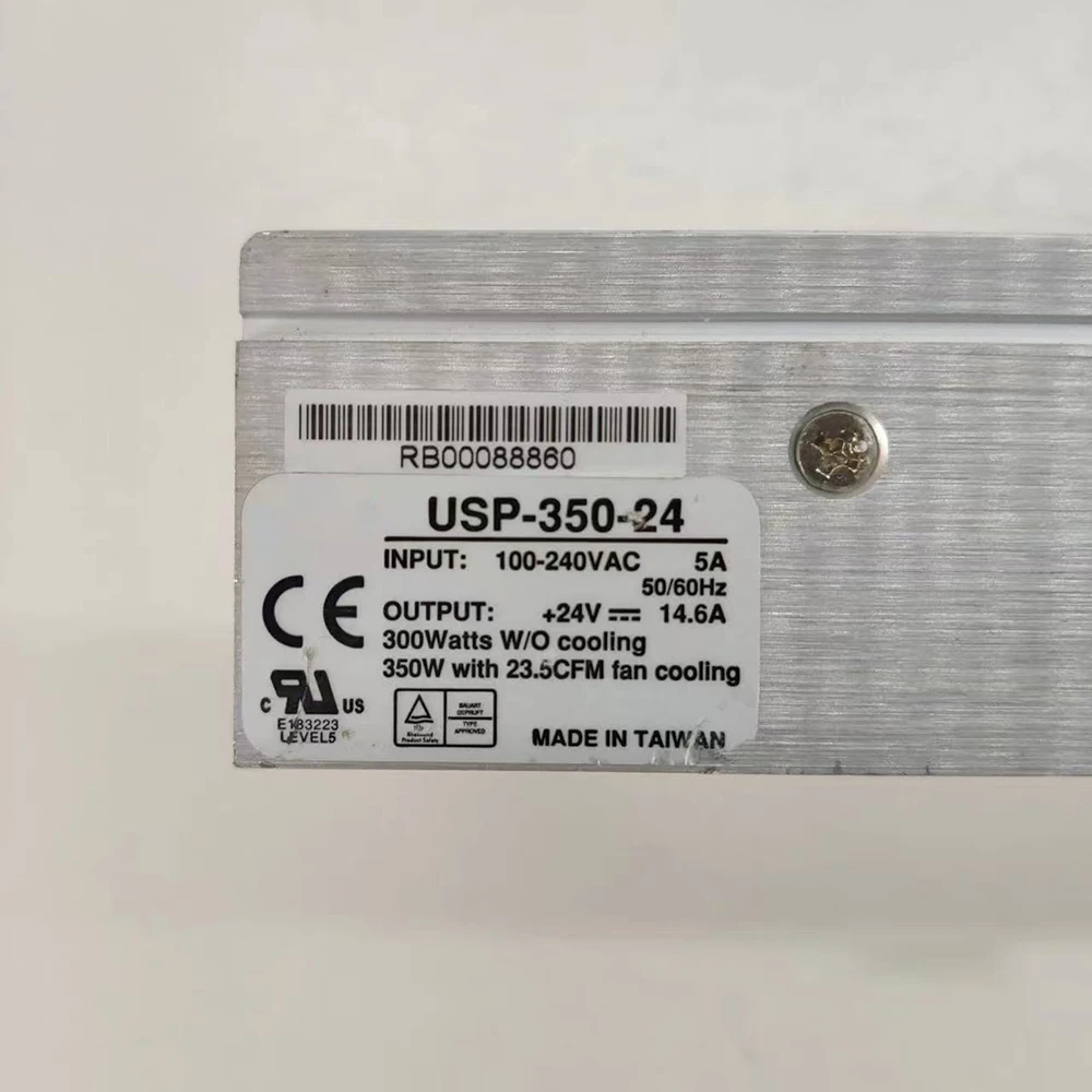 USP-350-24 MW 高効率 U タイプ PFC 機能スイッチング電源 350W24V14.6A