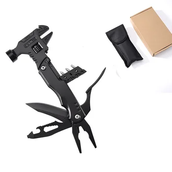 Multifunktionale Klaue Hammer Zange Outdoor Camping Nagel Hammer Mehrzweck Klapp Werkzeug Zange Lebensrettende Hammer Hand Werkzeuge