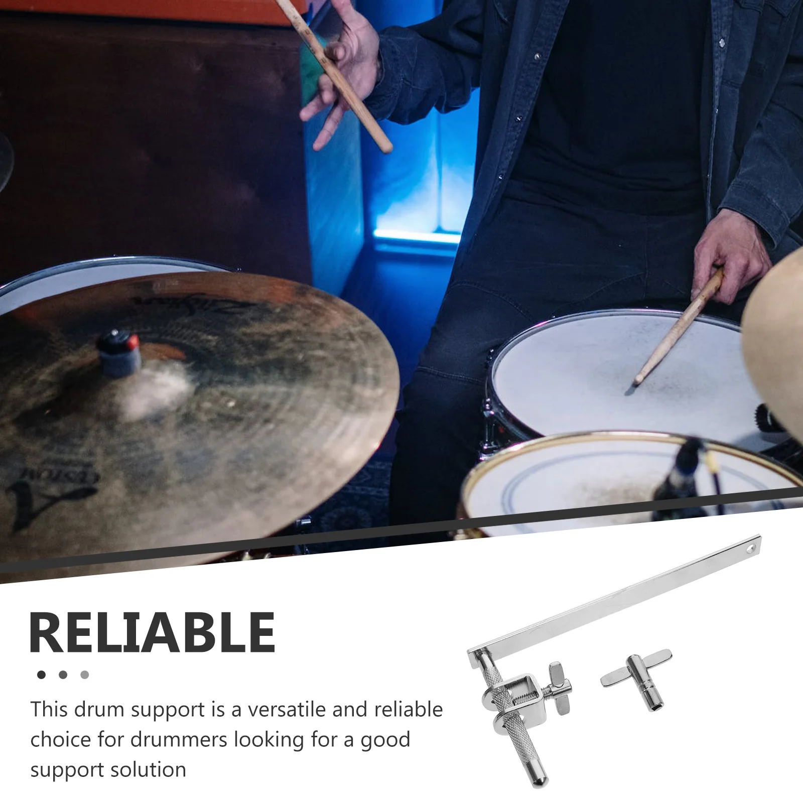 

Adjustable Metal Drum Cowbell Mount Clamp For Bass Drum Cowbell Holder Percussion Accessory