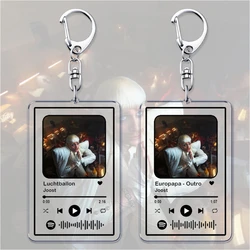 Popular Singer Joost Klein Keychains for Women Accessories Bag Luchtballon Europapa Songs Playlist Code Keying Jewelry Fans Gift