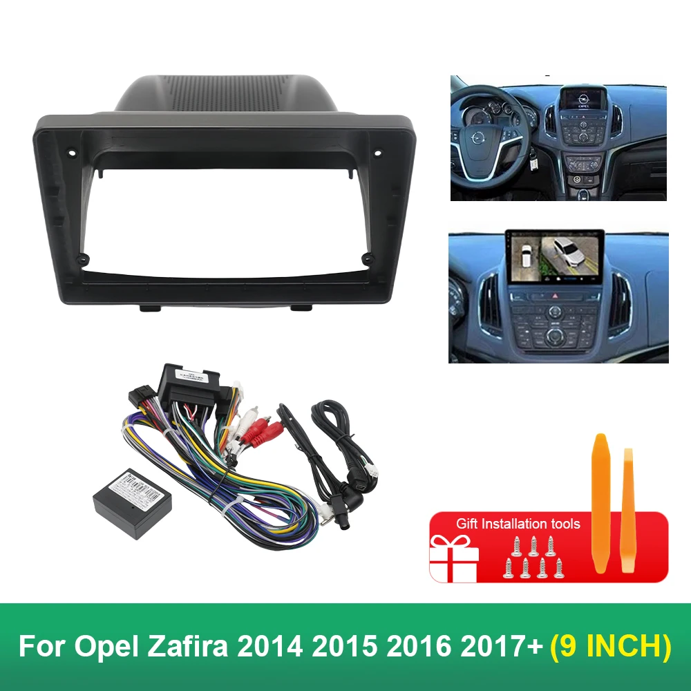 

9 inch 22.86cm Car Frame Adapter Canbus Box Decoder Android Radio Dash Fitting Panel Kit For Opel Zafira C Vauxhall Zafira Toure