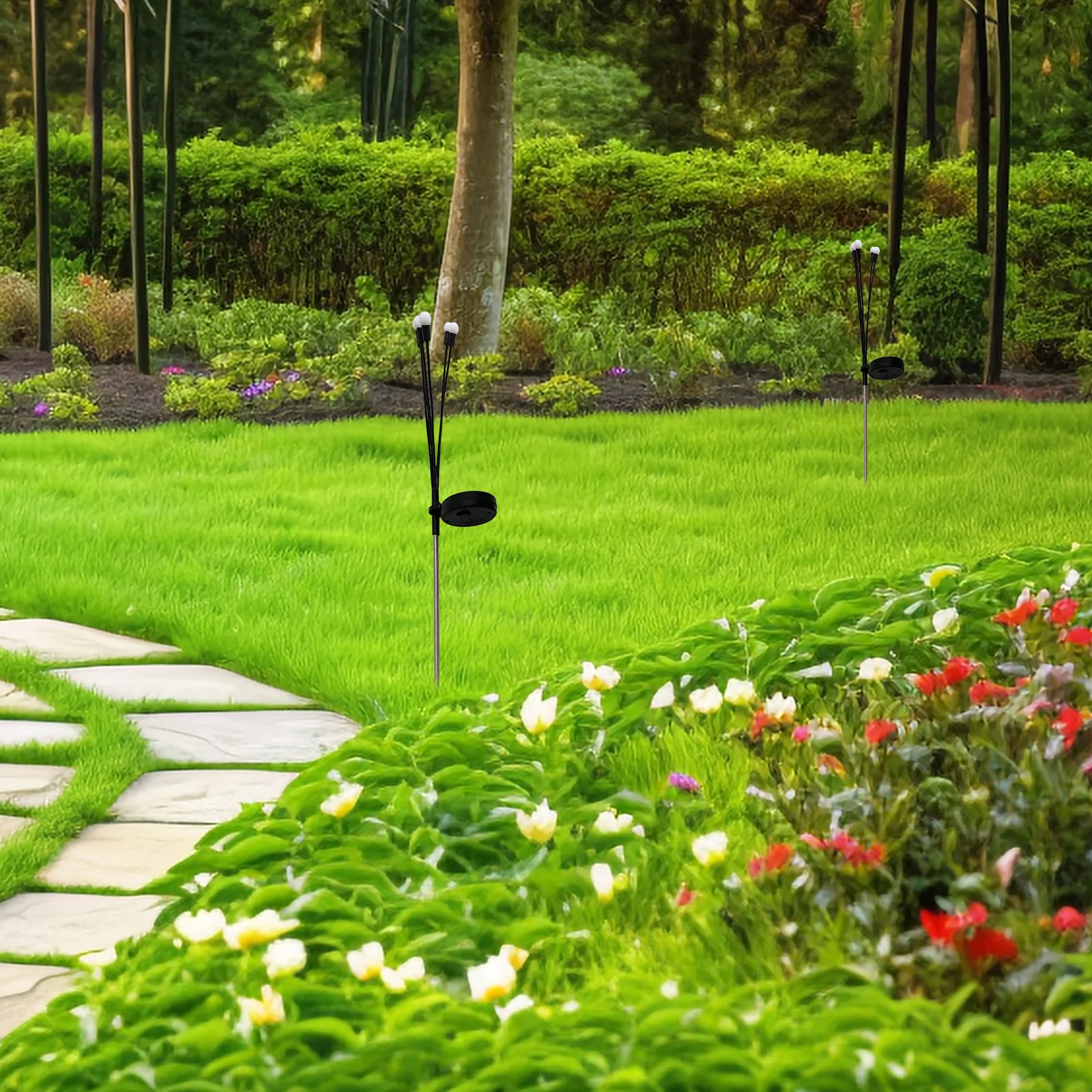 

2pcs Outdoor Light Supply, Replacement Solar Garden Lights, Rotatable Portable Panel For Landscape Lighting, Mini Solar