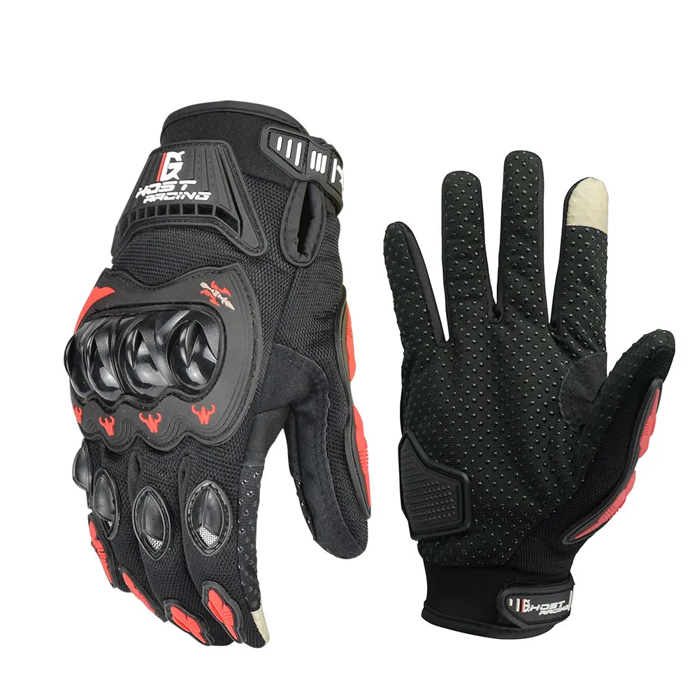 

Motorcycle Riding Gloves Touch Screen Full Finger Non-Slip Breathable Mesh Protective Biker Gloves for Men and Women