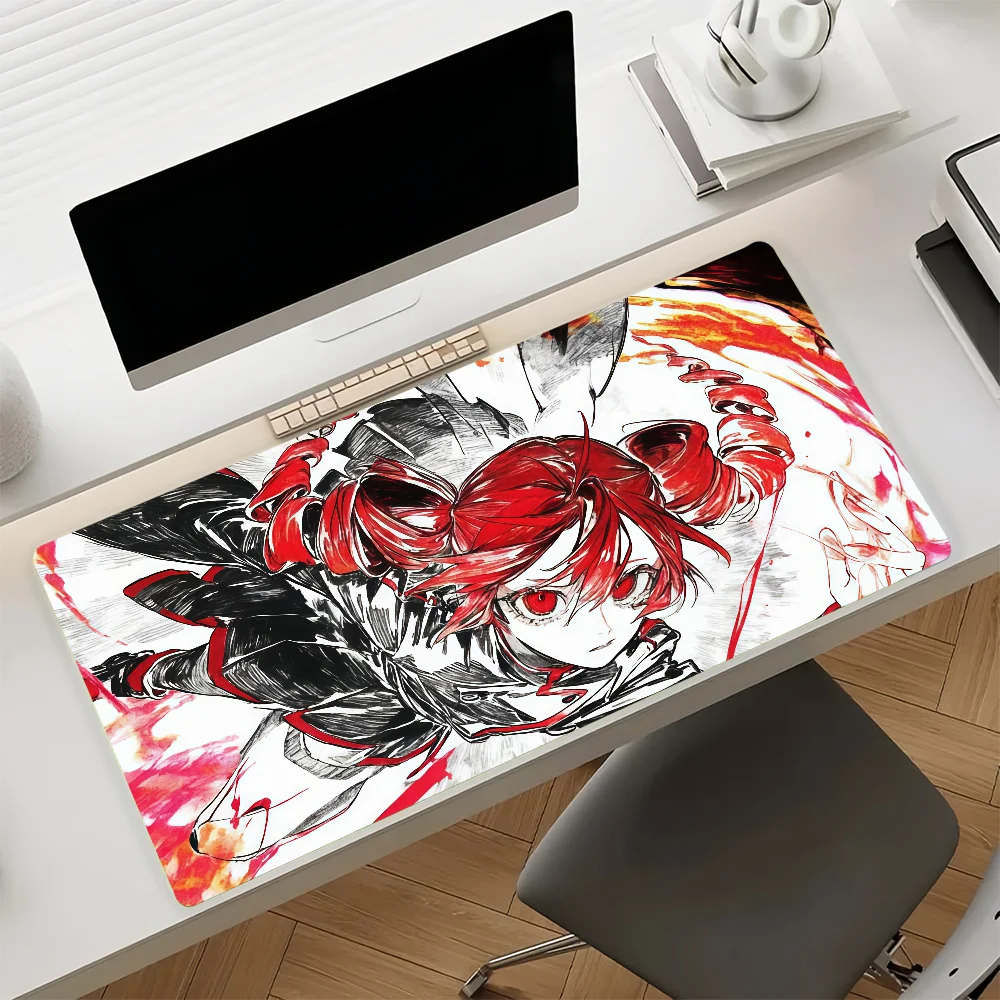 Virtual Singer Kasane Teto Bright Red Cool Style Anime Girl Large Mousepad Mice Mat Desk Mat Keyboard Gaming Laptop Table Decor