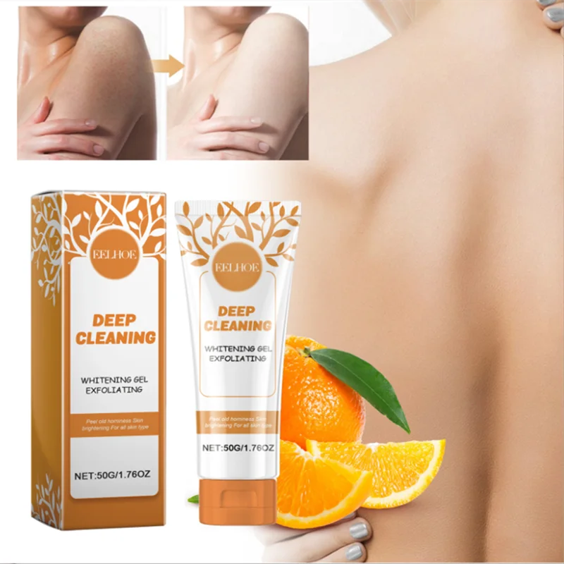 오렌지 각질 제거 젤, 데드 스팟 리무버, 브라이트닝 필링, 부드러운 리페어 스크럽, 미백 수화 모이스처라이저, 한국 스킨 케어, 50g