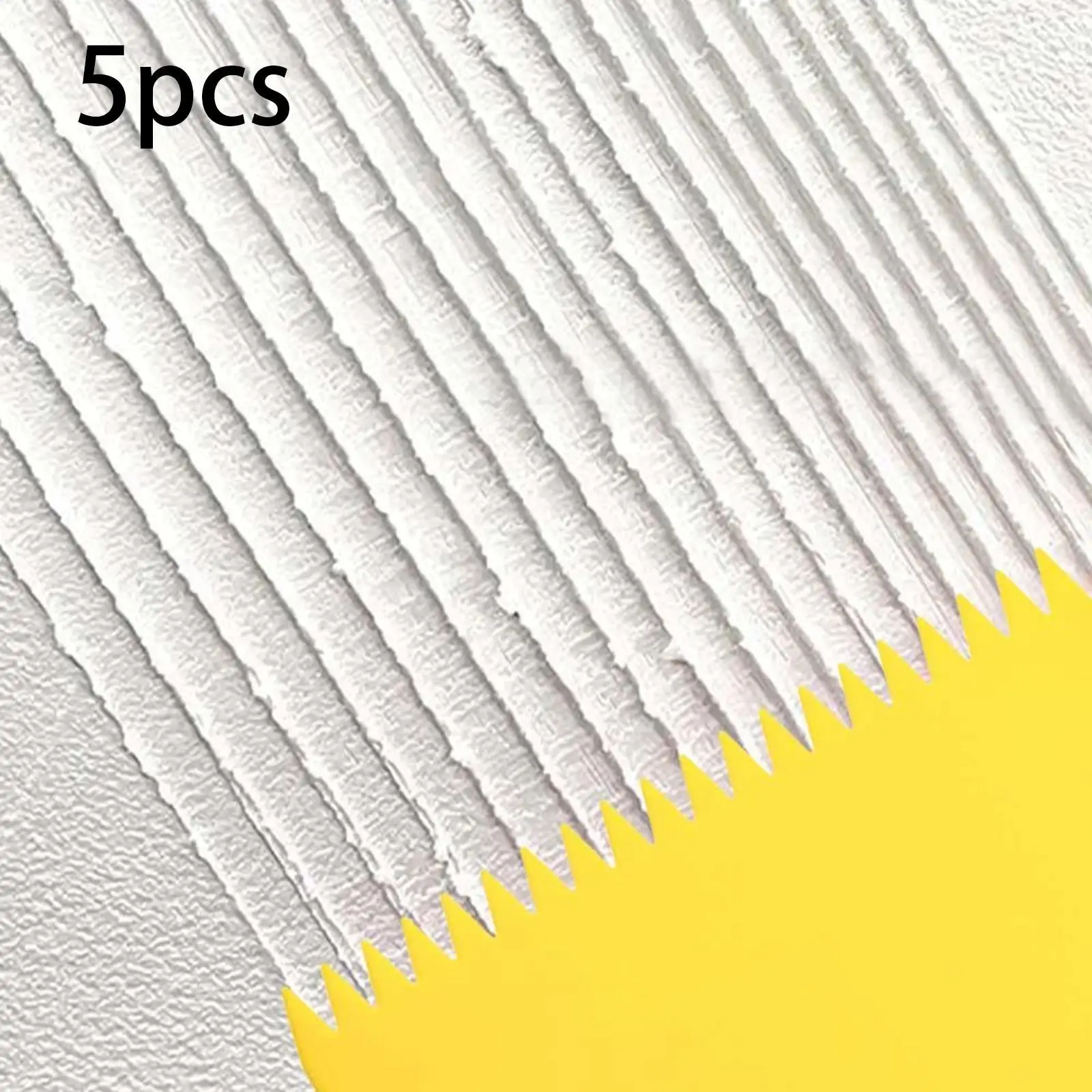 5Pcs Glue Spreader Paint Spreader Flexible Lightweight Versatile Notched Glue Spreader for Epoxy Putty Spackling Paste Caulk