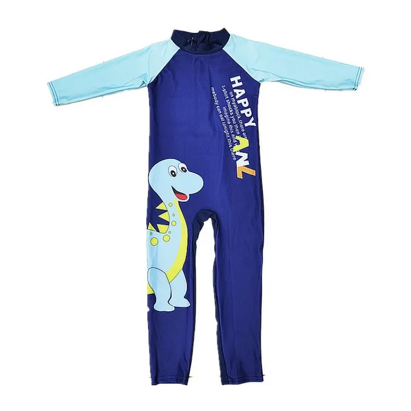 Cartoon kinderzwemkleding, strandkleding met lange mouwen voor jongens en meisjes, surfpak uit één stuk, zonnebrandbadpakken voor kinderen