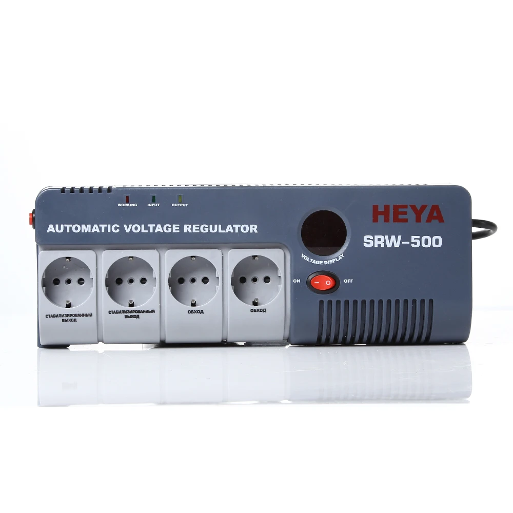 Home Portable Socket Type 0.5kva Stabilizer 220v Positive Voltage Protector Regulator Convenient to Carry Estabilizador