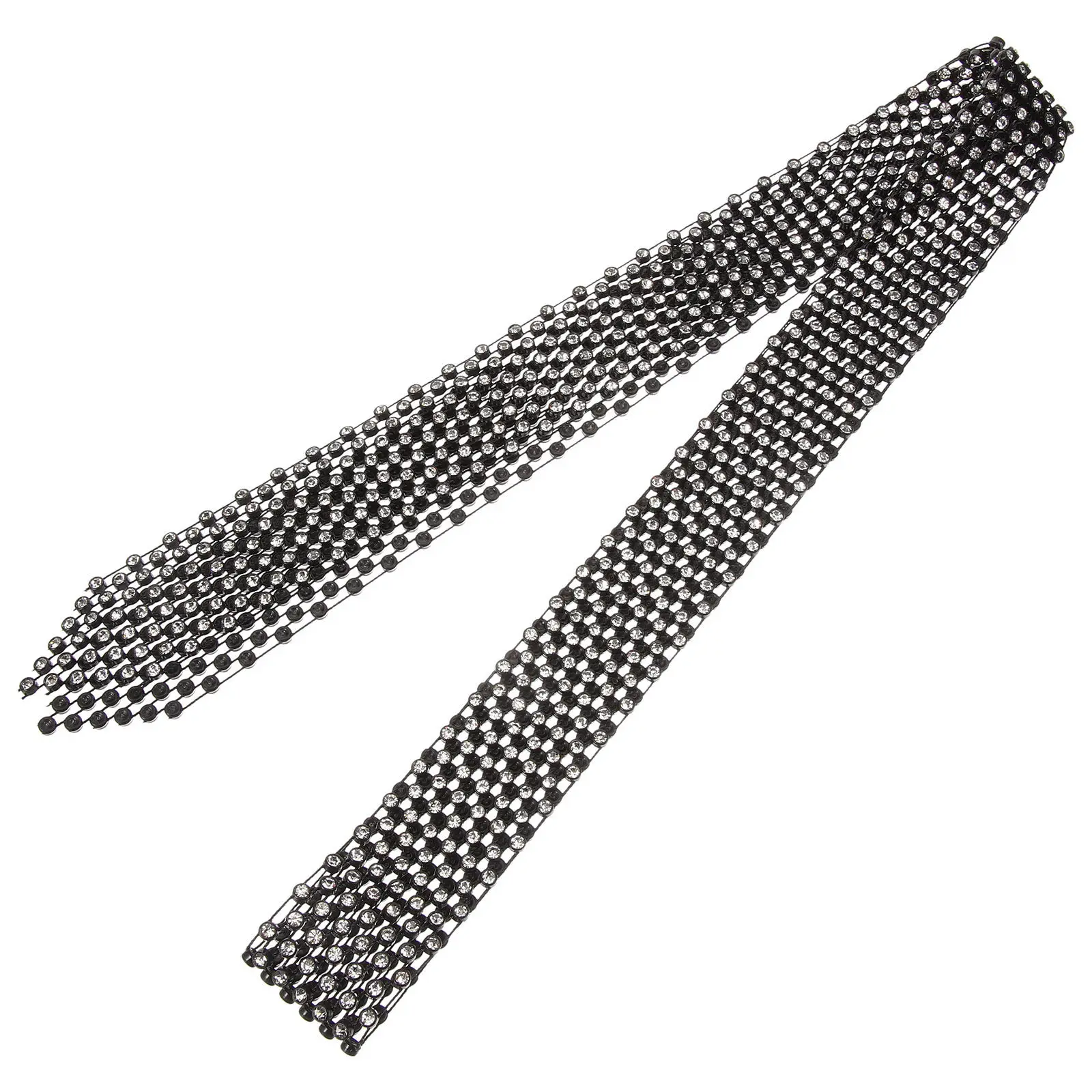 

Галстук со стразами для женщин: ослепительный танцевальный аксессуар, блестящий галстук-ожерелье с пайетками, галстук-бабочка со стразами для женщин