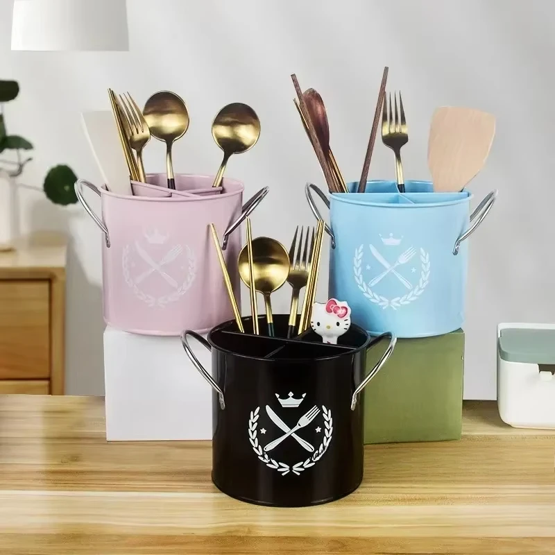 

Ins Nordic Drain Chopsticks Cage Removable Cutlery Holder Knife Fork Spoon Tableware Storage Rack Containers Kitchen Organizer