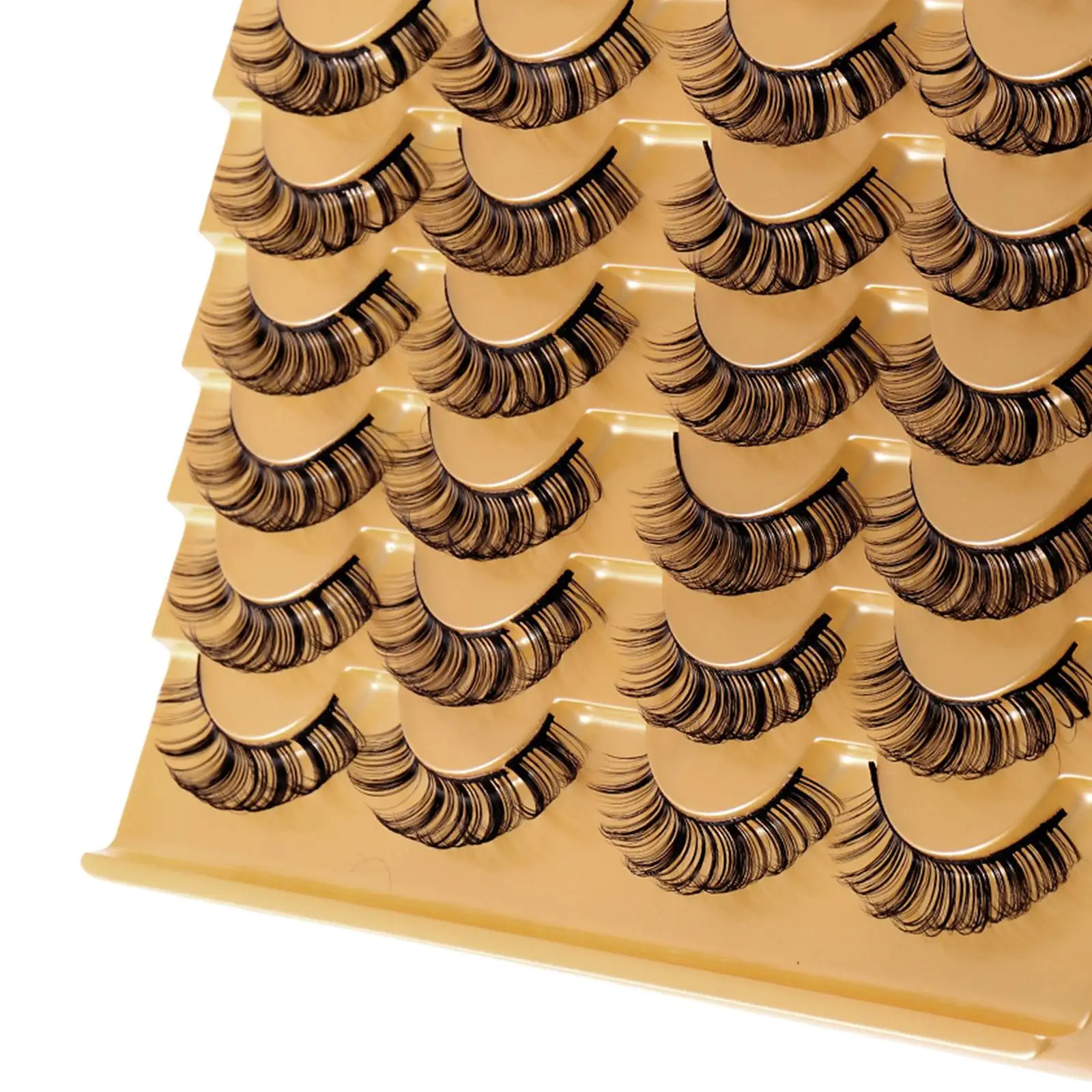 رموش صناعية سميكة مطعمة بسعة كبيرة، أداة مكياج رموش الهالوين