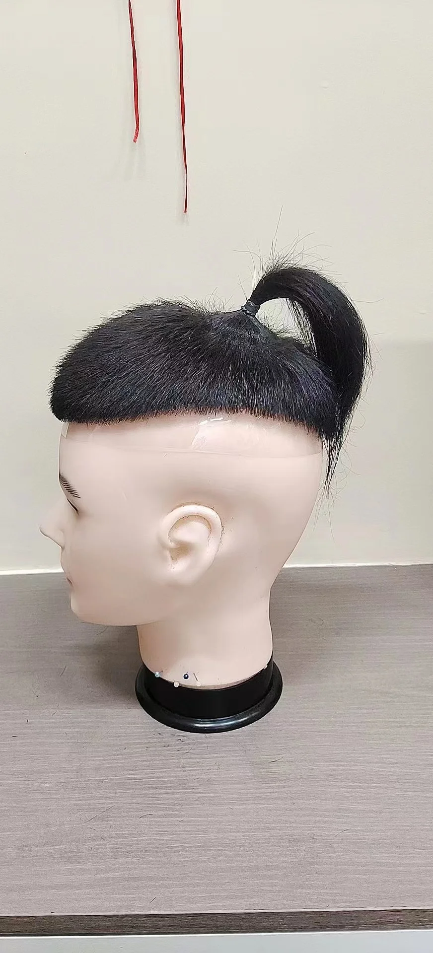Real Human Hair Ponytail Toupee For Men Full Pu Base Toupees In The Stocked Mens Wig