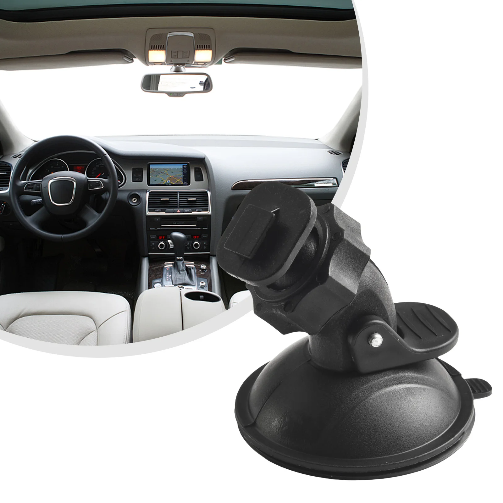 Suction Cup Camera Holder DVR Driving Recorder Easy Installation For GPS Mount Wear-resistance Adjustable Black