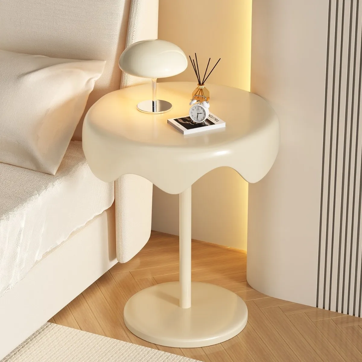 DSA bedside table household bedroom girl pink cream wind special good-looking small side table
