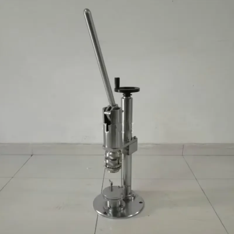 Specialized Semi-Automatic Aerosol Filling Crimping Machine Manual Air Freshener Spray Paint Can Sealing Machine for Tin