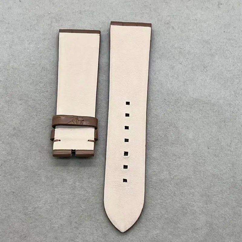 Luxury Custom Soft Alligator Watchbands 12mm~22mm Flat Interface Top Handmade Crocodile Skin Strap Waterproof Watch Accessories