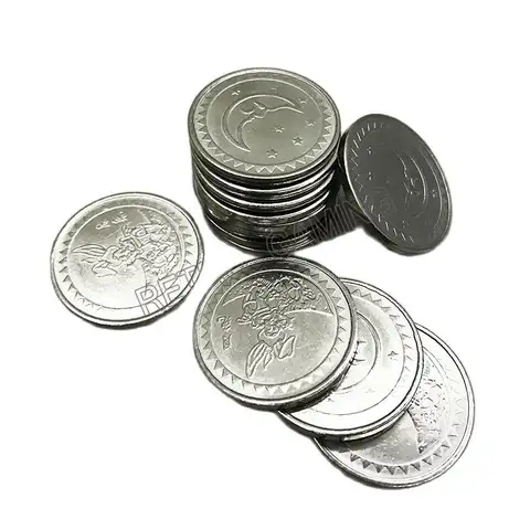 100pcs/bag Arcade amusement park 25*1.85mm game machine coin token Stainless steel token coin made in China game token