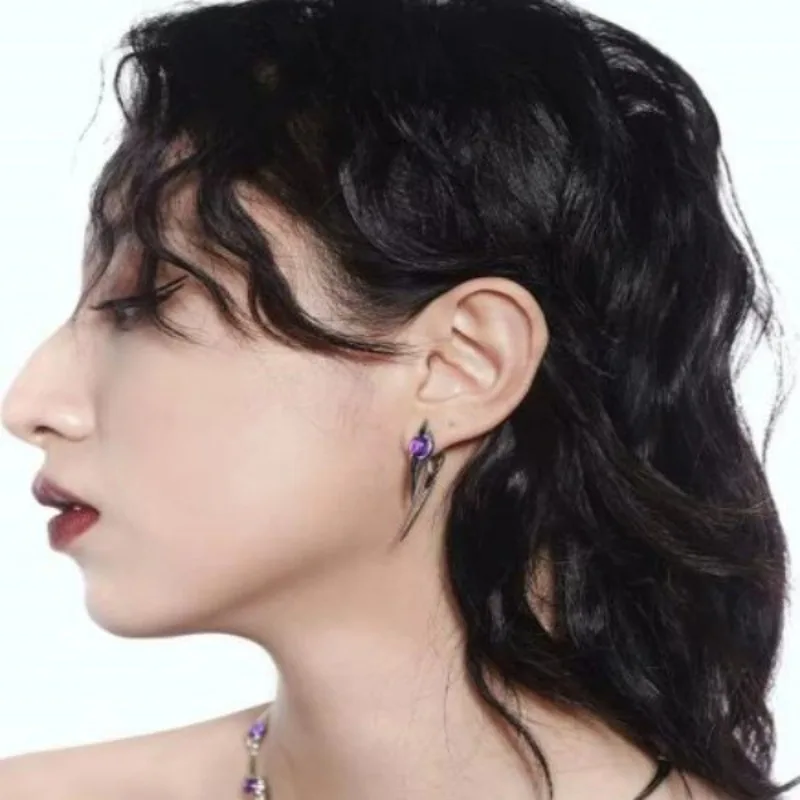 New Spiky Dragon Claw Earrings Exaggerated Dark Hip-hop Punk Cool Ear Stud Gothic Personality Jewelry Accessory Gift Decoration
