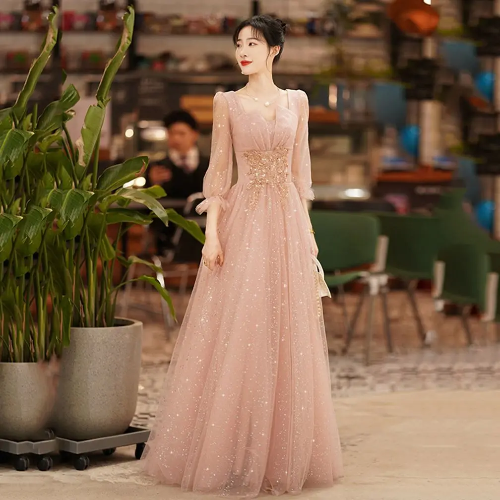 Evening Dresses A-LINE Tulle Party Dresses Women Evening Floor-Length Sexy Party Dress Customized