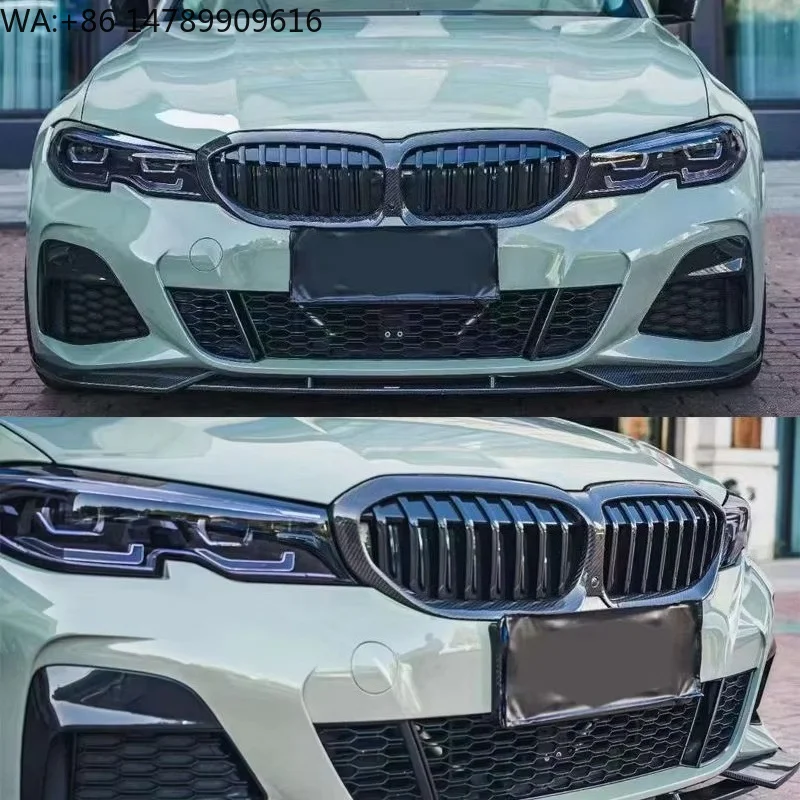 Premium Bespoke Facelift Body KitYOMDO G20 320i 325i 330i Double Slatted Carbon Fiber Grille 3k Twill Weave Surface 3-Year Warra