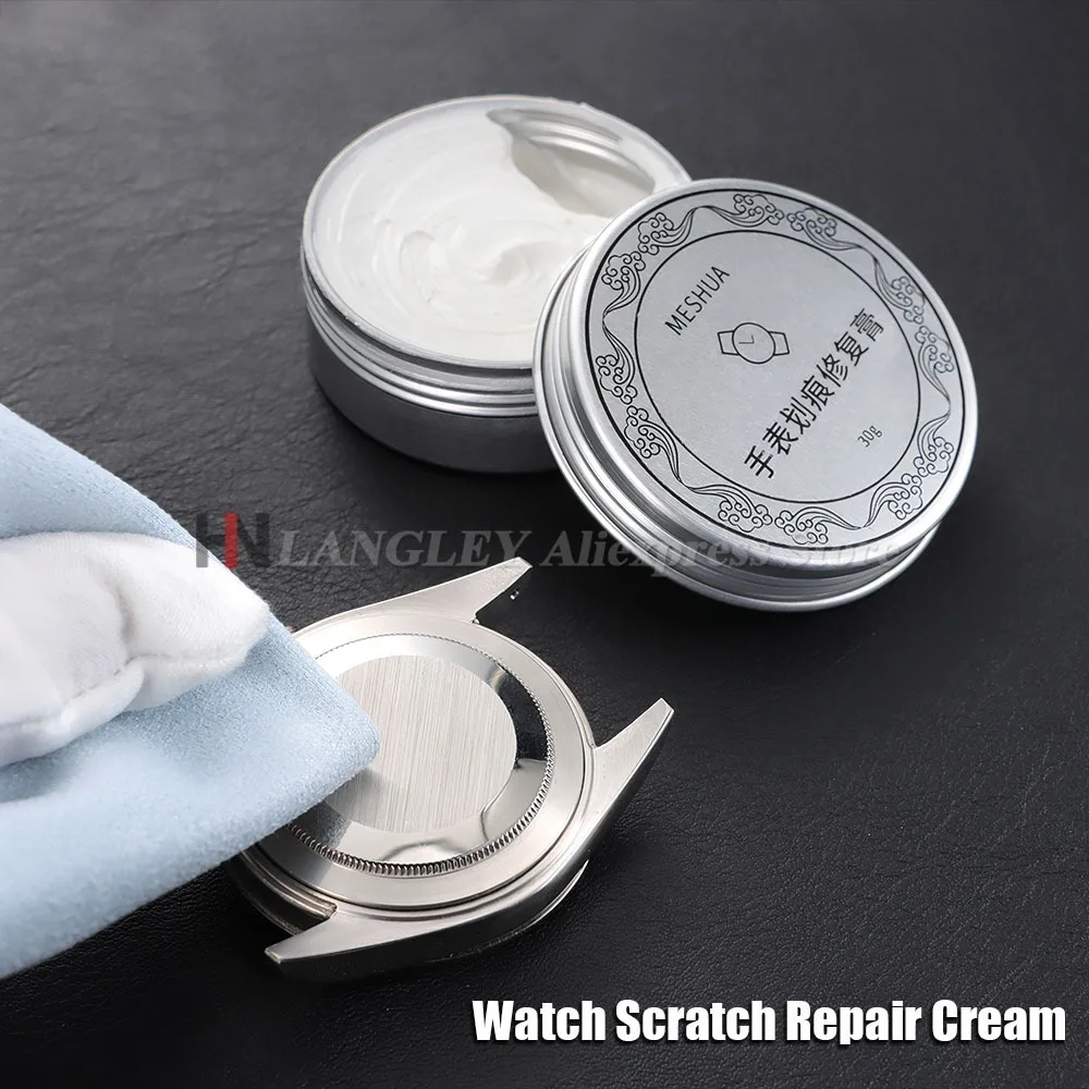 Kratzerentferner Metall-Uhren-Schmuck-Poliercreme Metallpolitur Uhrenzubehör Reparaturwerkzeuge & -sets zur Wiederherstellung von Glanz Neu