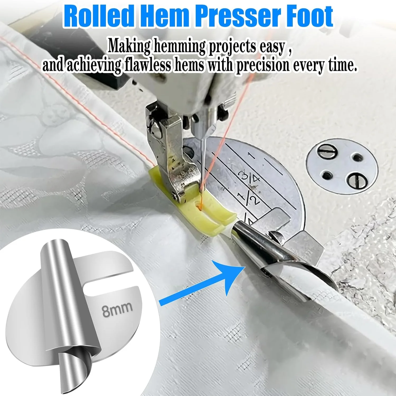 Upgraded  Seam Guide for Sewing Machine,  Seam Guide with Clip,  Seam Guide, Hemmer Guide, Multifunctional  Guide for Sewing Mac