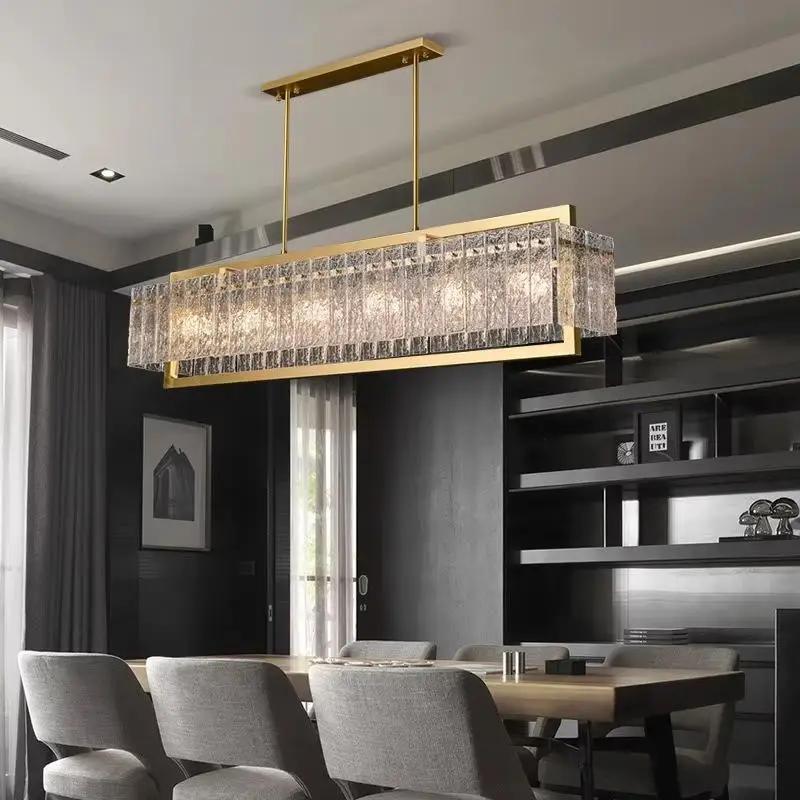 Nordic Italian LED Crystal Chandelier for Dining Room Bedroom Living Room - Creative Villa Kitchen Lighting Designer Chandeliers