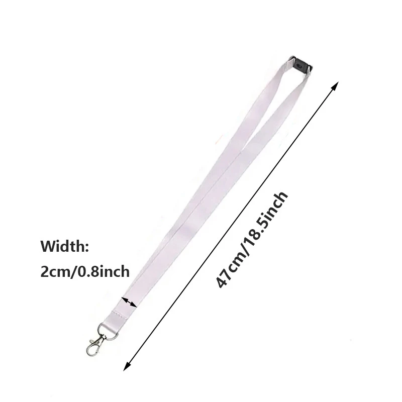 10pcs/lot Sublimation Blank Lanyards Phone Strap Neck Lace Handing Cord Rope with Safety Buckle Chest Tag String