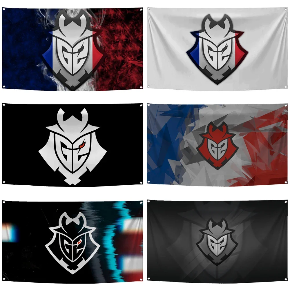 2×3ft 3×5ft G2 ESPORTS Flag Polyester Digital Printed Logo Game Esports Team Banner For Club